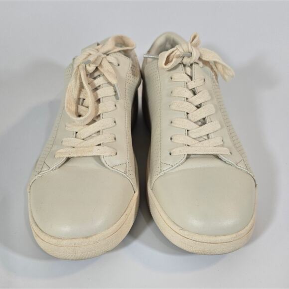L Steve Madden Dodger Sneaker Women's Cream Beige Size 9 Neutral Vintage Vibe - Picture 3 of 8